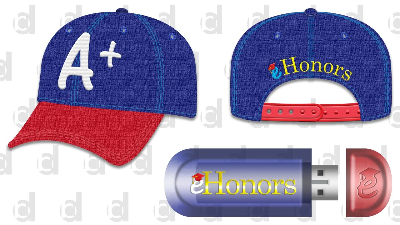   Class Project: eHonors Promo Items | 2019  Adobe Illustrator and Photoshop 