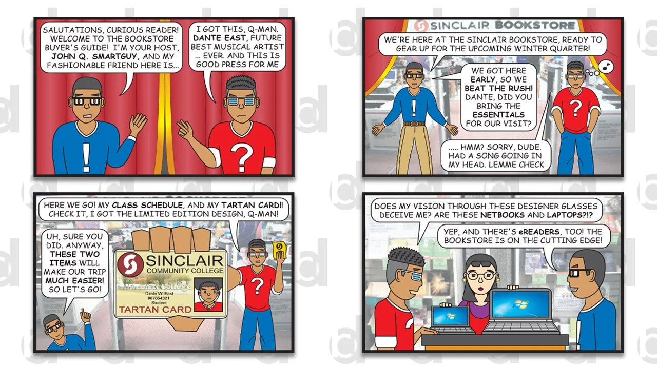   Sinclair Bookstore Ad | 2010  Adobe Illustrator and Photoshop 