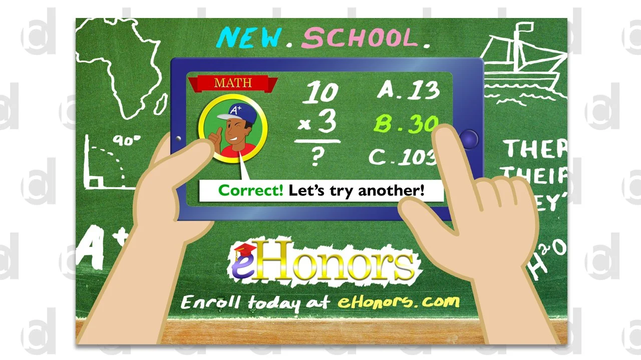   Class Project: eHonors Advertisement | 2019  Adobe Illustrator and Photoshop 