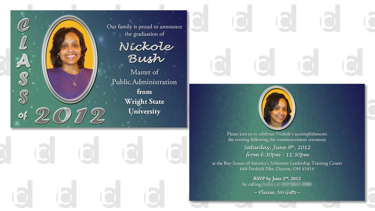   Grad Party Invitation | 2012  Adobe Photoshop 