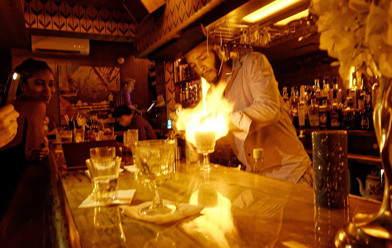 Marcio at the Honey Well, Harlem