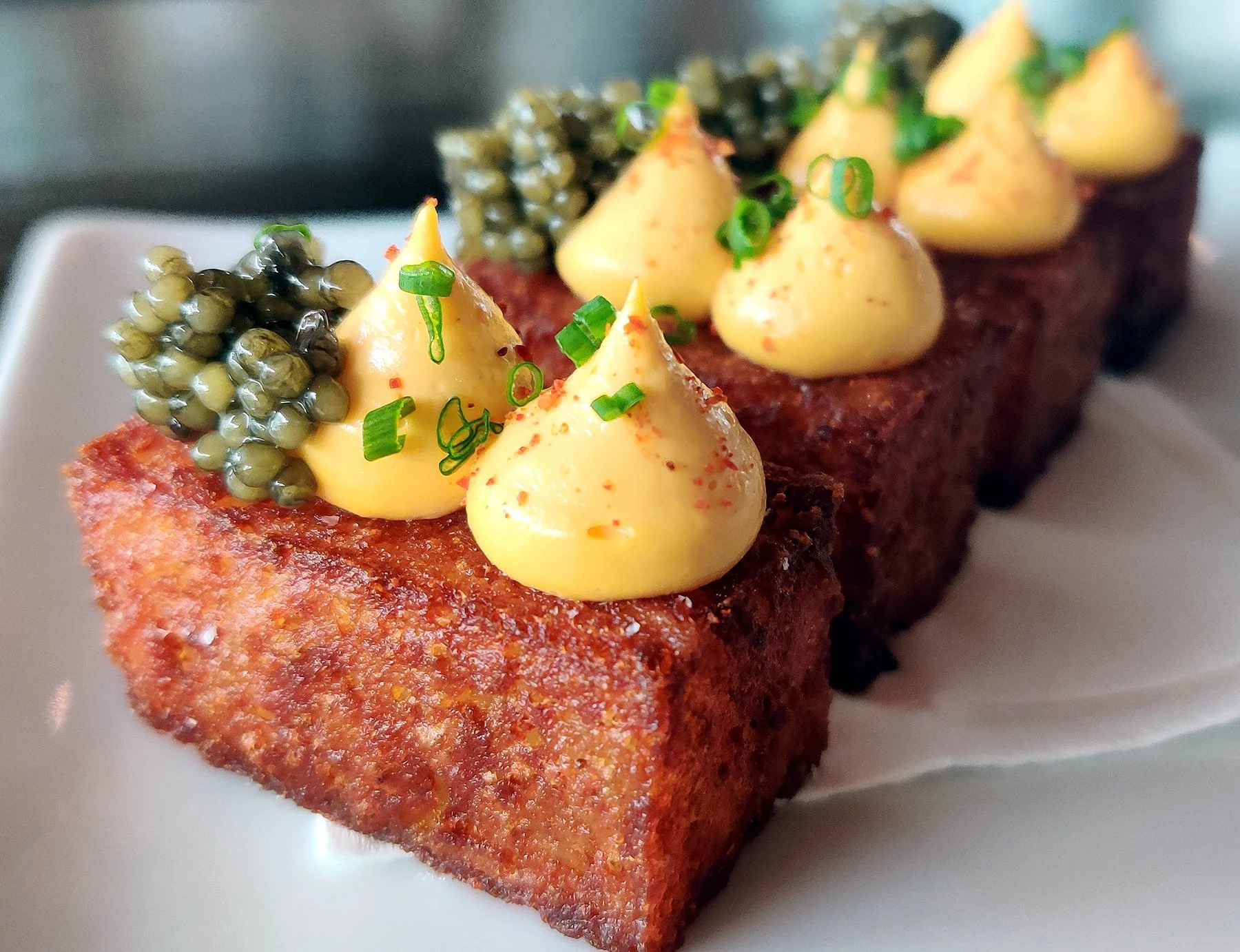  Caviar and Potato Torta 