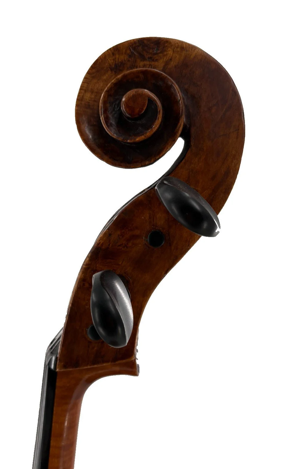English Cello After Stainer c.1800 - Scroll