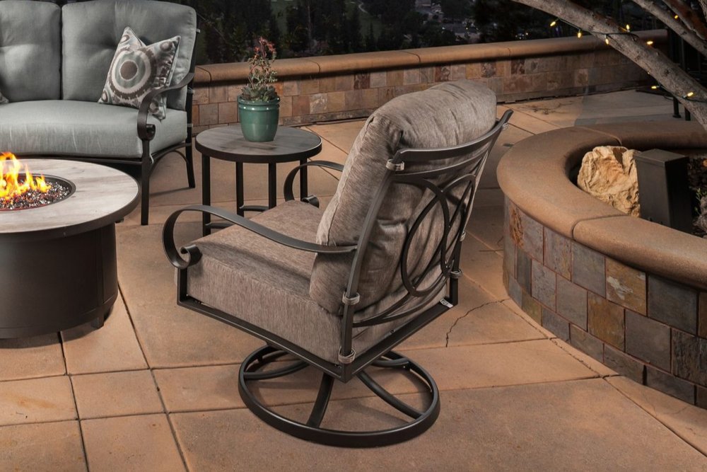 Pasadera Swivel Rocker Lounge Chair by . Lee — Yard Art Patio & Fireplace