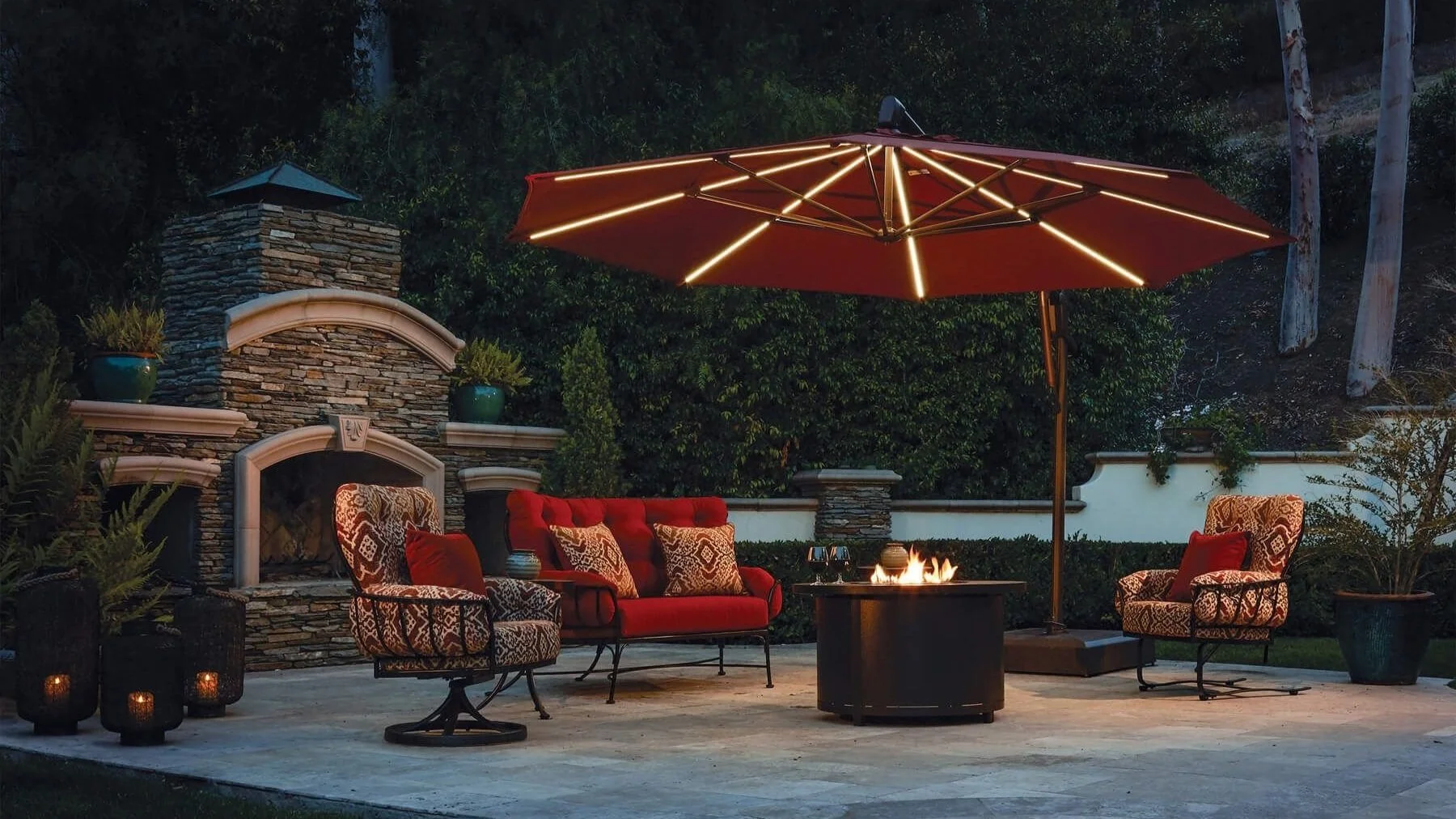 Yard Art Patio & Fireplace Home