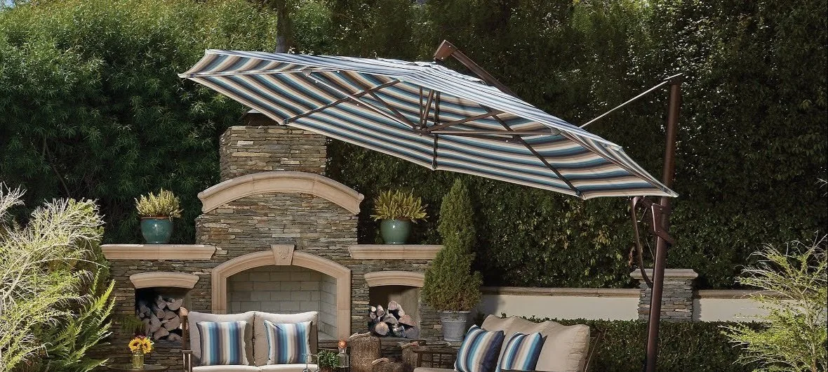 11' Cantilever Umbrellas — Yard Art Patio & Fireplace