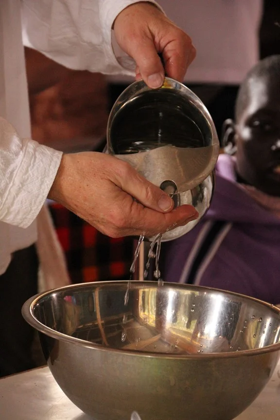 The power of the simple hand washing ritual, which everyone got to experience personally, was extraordinary. It is meant to remind us that there is a higher, more spiritual level of cleanliness than simply being "dirt-free." For the Shelter's reside…