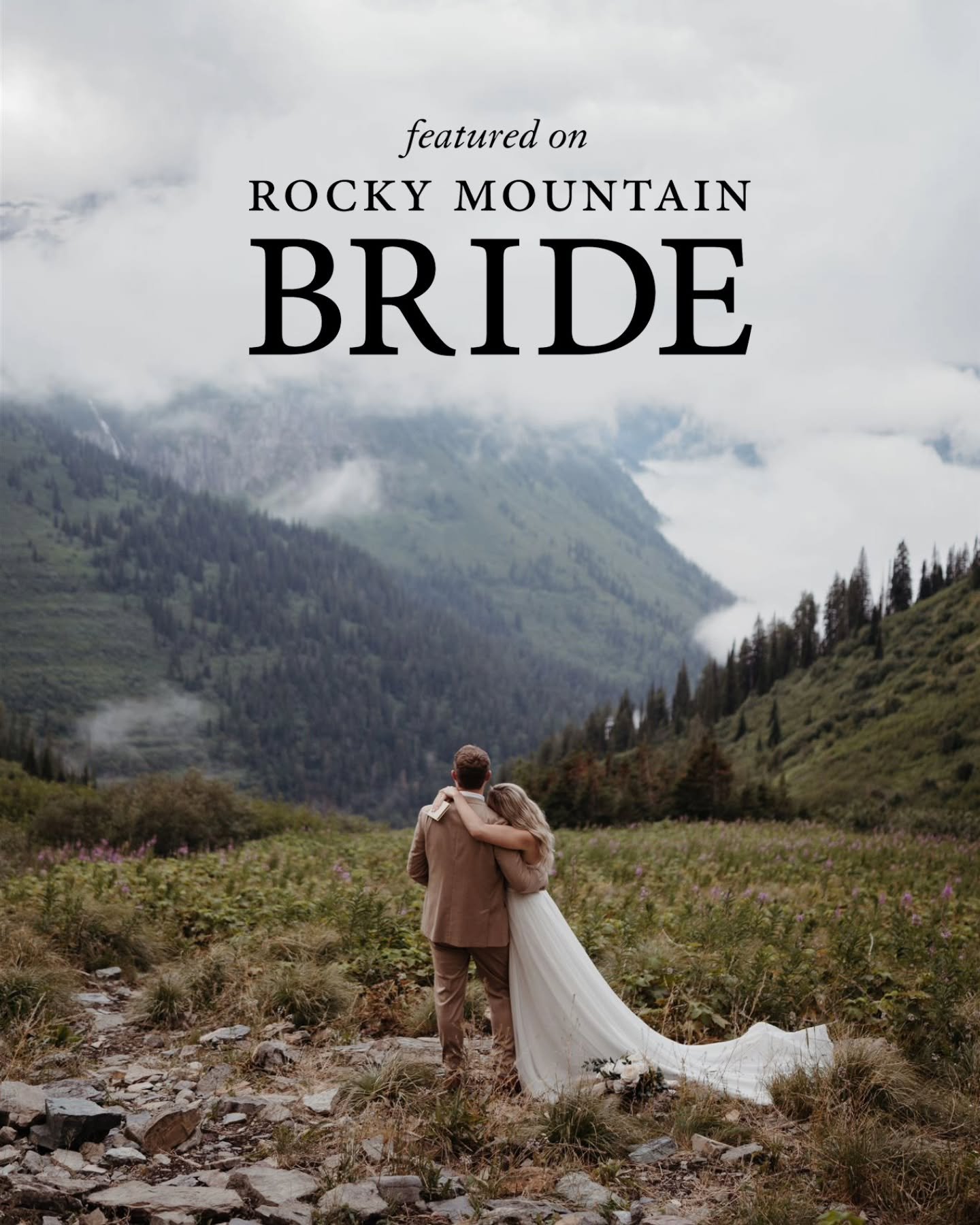 ✨️ Featured on @rockymtnbride ✨️

What a way to kick off the month of June! 🥹

G + K's stunning elopement day is a summertime fave! The greens of Glacier just hit different... add in the clouds of sunrise and you end up with the most beautiful morni