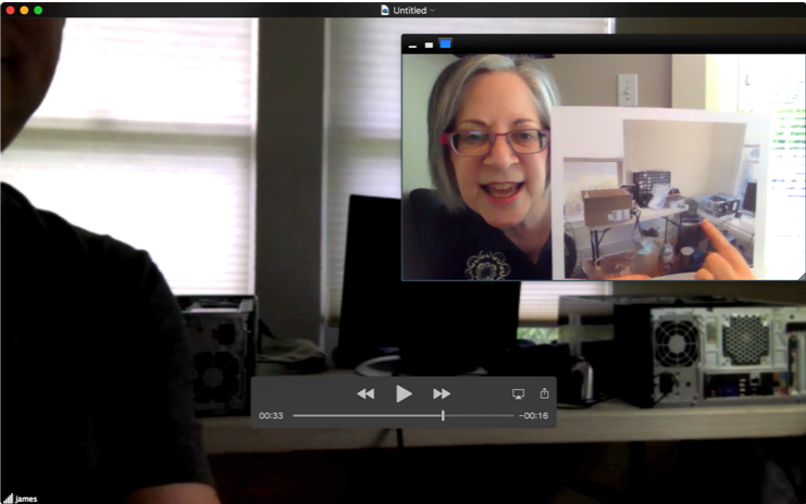 A virtual organizing session
