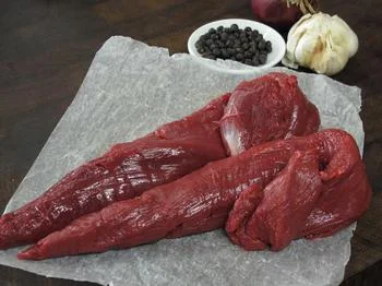 Venison Tenderloin, $74/kg or per 100 gram