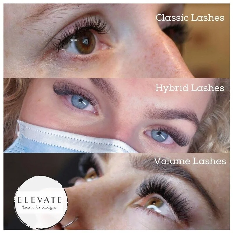 WHAT'S THE DIFFERENCE BETWEEN CLASSIC, HYBRID, AND VOLUME LASHES?