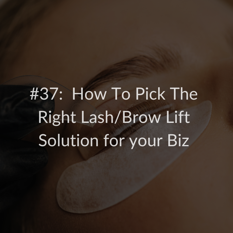        &nbsp;      

 
    Episode 37: How To Pick The Right Lash/Brow Lift Solution for your Biz  
 




















  
  



      &nbsp;        &nbsp;        

 
   This episode is available on my   Youtube channel  . Click the photo below👇  