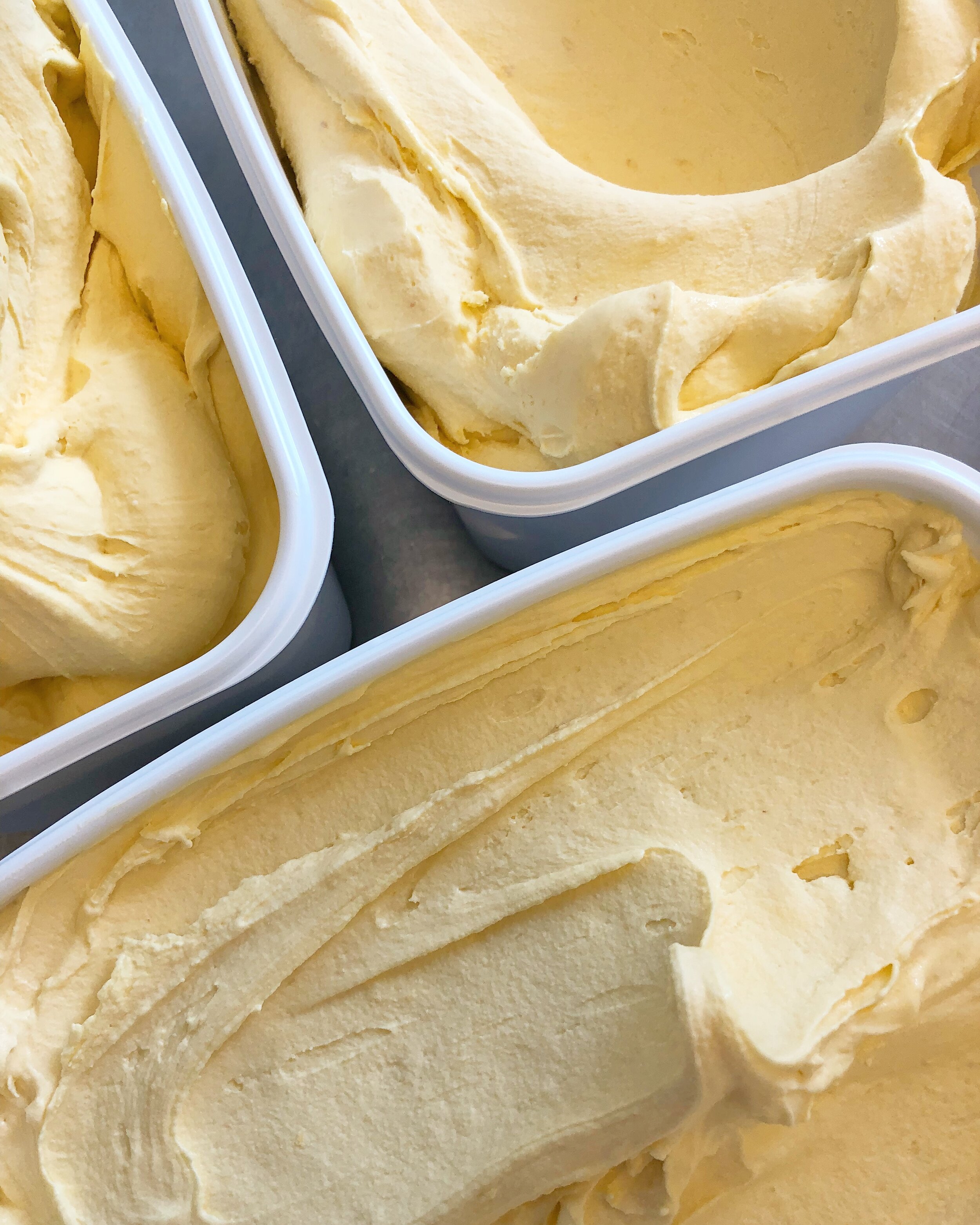 gelato 20 oz container, flavors  L - Z