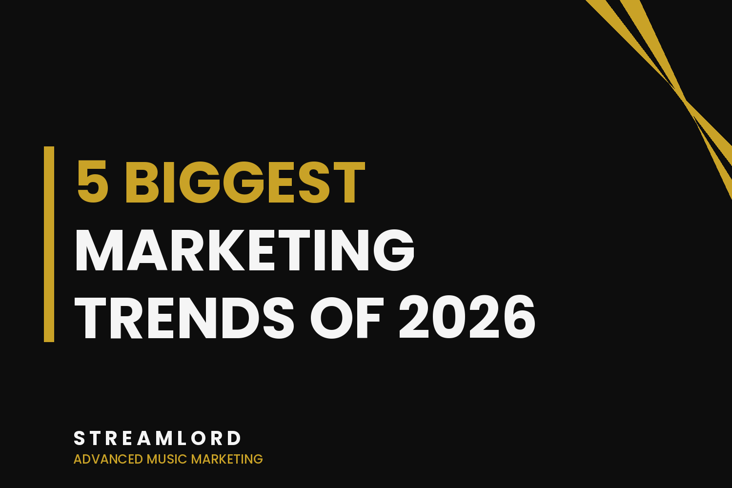 The 5 Biggest Music Marketing Trends Reshaping the Industry in 2026, and What Independent Artists Can Do About Them