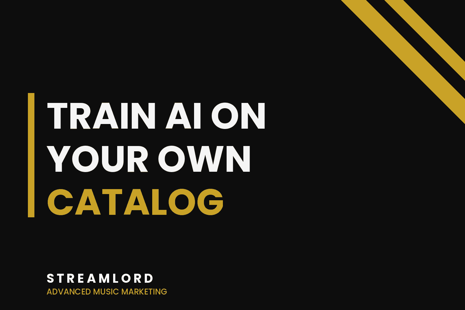 Train an AI on Your Own Catalog: The Version of AI Music That Actually Helps Artists