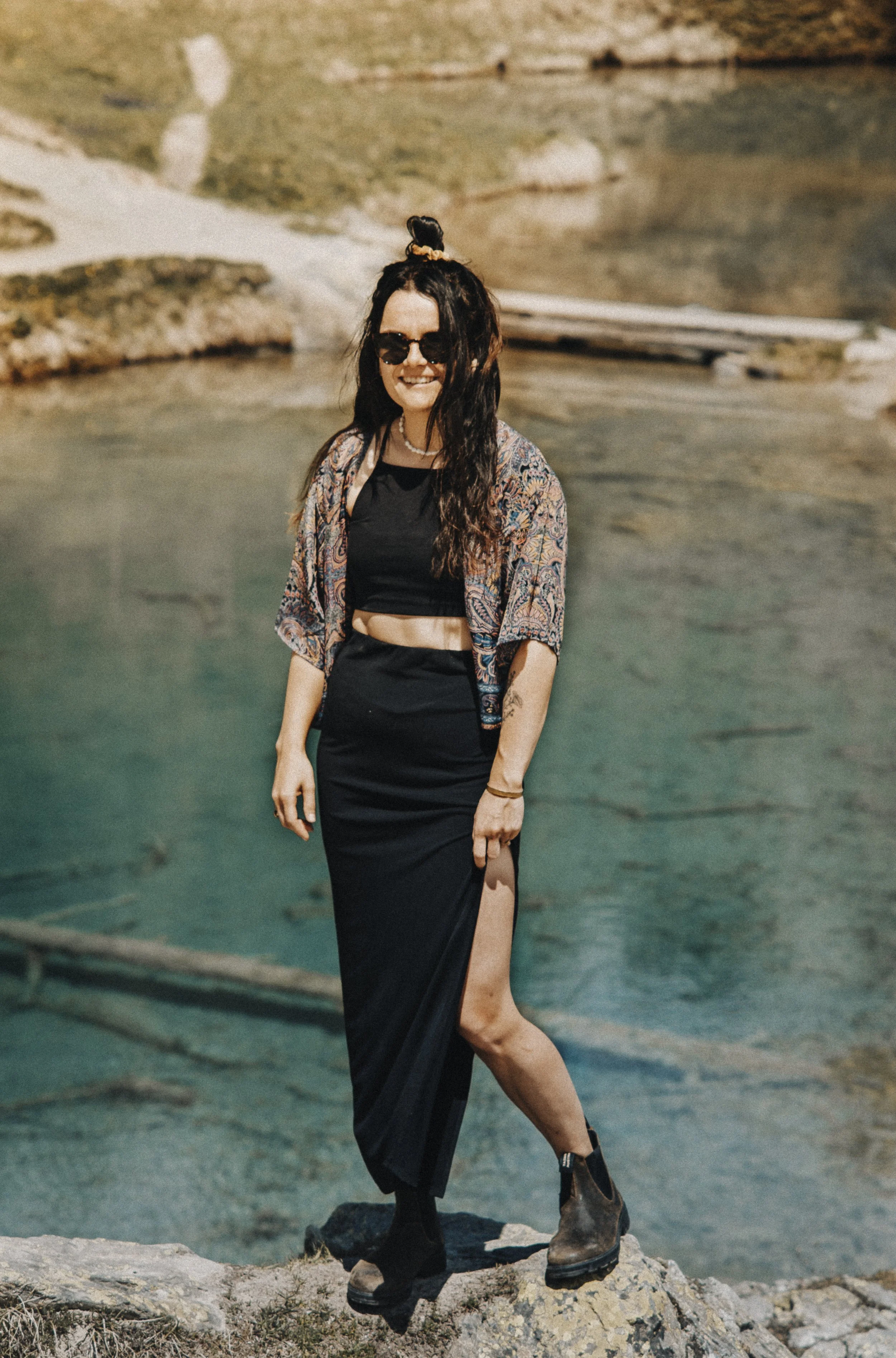 Portrait at Lac Bleu in the Swiss Alps