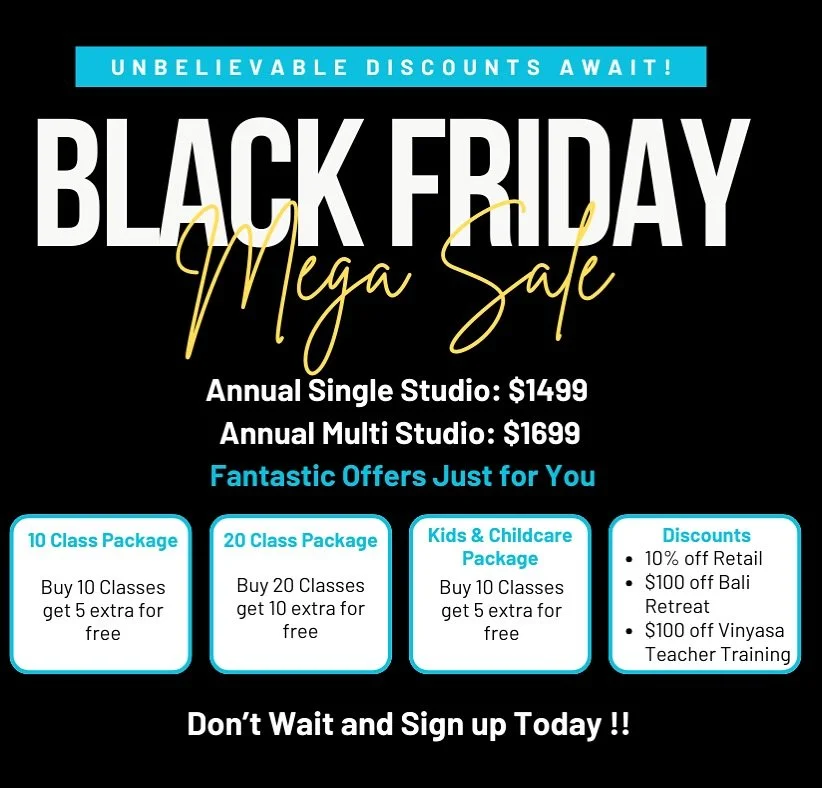 IT&rsquo;S HERE!!!!!

The day you&rsquo;ve been waiting for, our Black Friday Sale is LIVE!!

We kick off of the season of savings and giving for all!

This is our biggest sale of the year and it&rsquo;s only here for a limited time.
Our Annual Membe