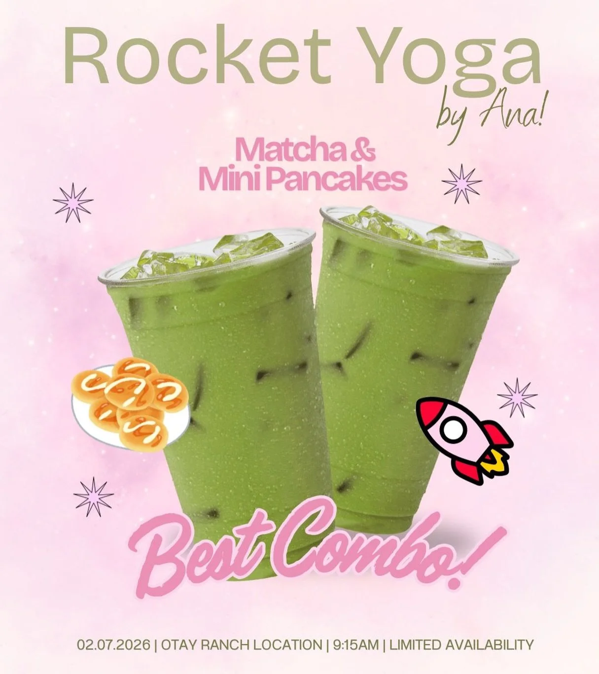 Saturdays are 🔥🔥🔥 at Namaste Fitness!!!!

And this Saturday we have goodies for those who are ready to take on the heat of Rocket Yoga! 🚀🧘🏻&zwj;♀️🧘🏽🤸🏼&zwj;♂️🤸🏾

Our friends from @elbotanero.snackbar are joining Ana @healthysavorylife this