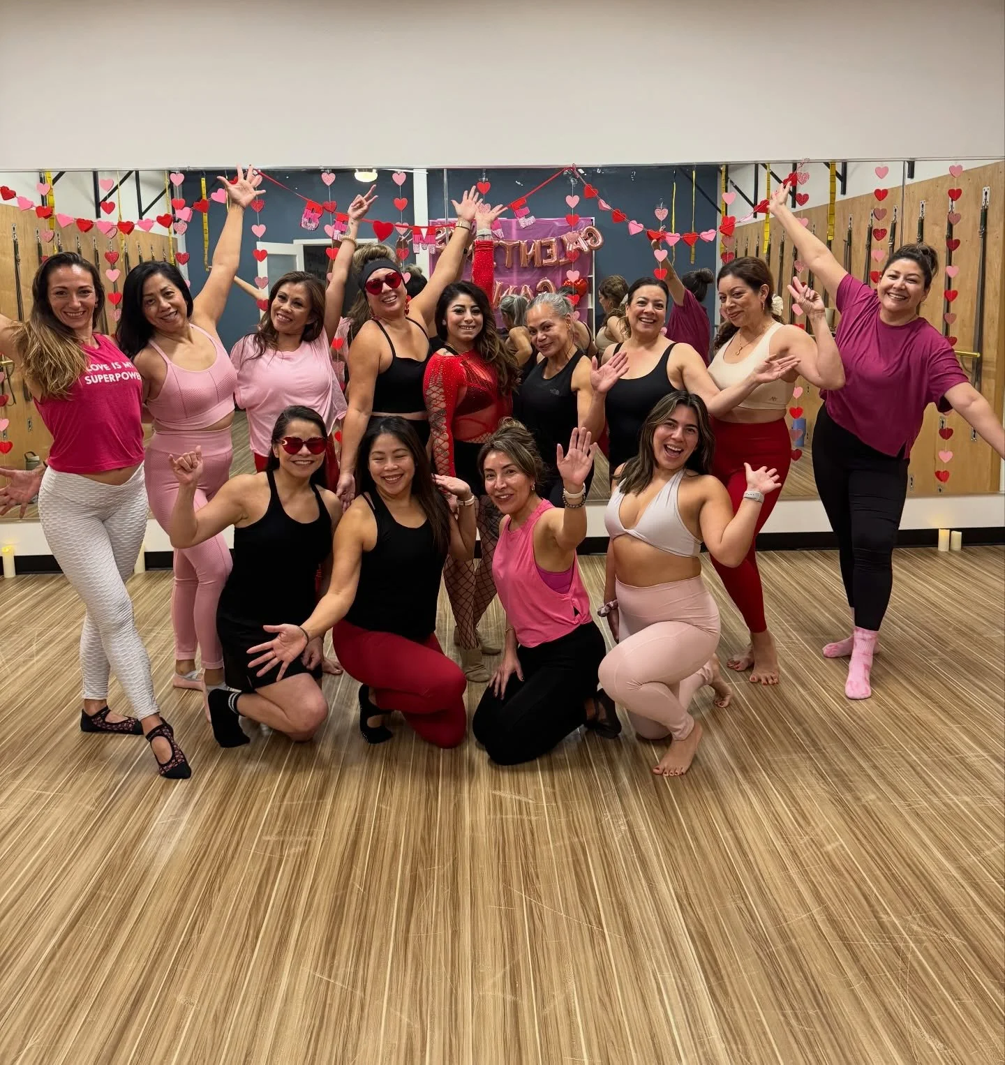 Galentine&rsquo;s Day Energy!!!! ❤️👯&zwj;♀️👯&zwj;♀️👯&zwj;♀️

We had SO much fun in last night&rsquo;s Sexy Cardio Dance event with this group of lovely ladies that came out, showed up and danced the night away with us!

Nancy @nancerthedancer is a