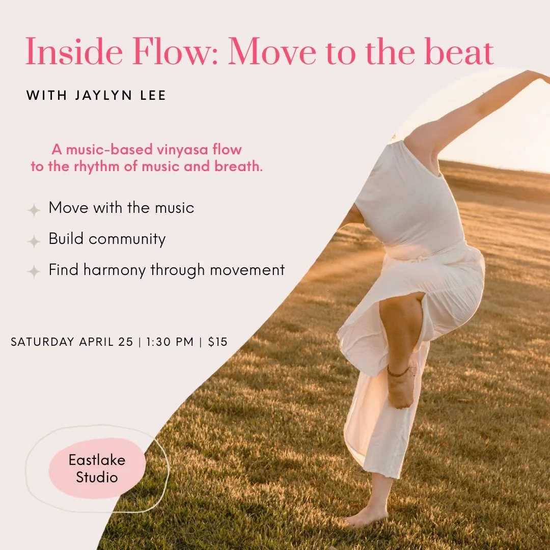 Inside Flow is a music-based vinyasa practice where every movement follows the rhythm of breath and beat.

In Inside Flow, we move with the music and embody the energy of the song. A yoga sequence choreographed in perfect harmony with a specific song