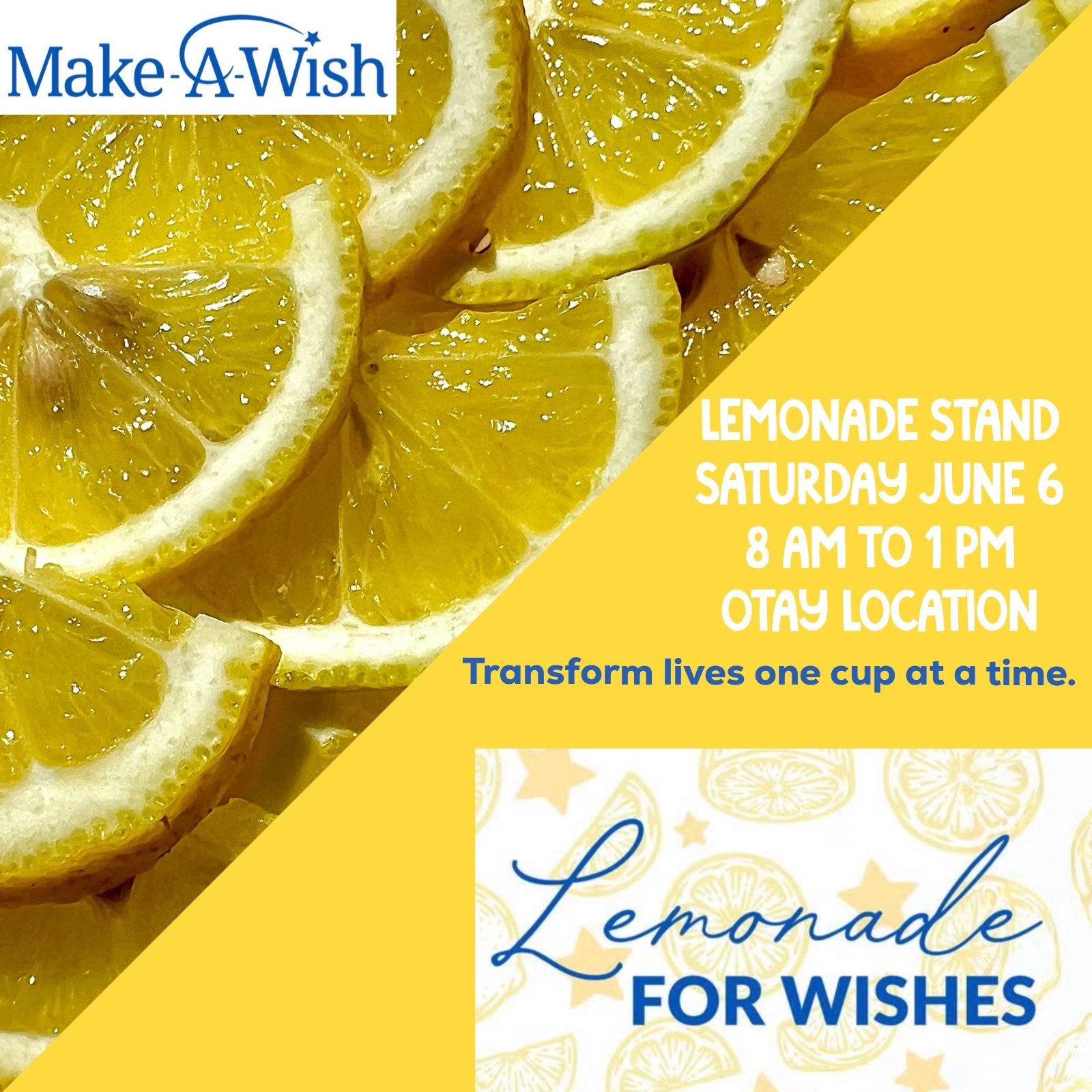 Summer is coming and what better way to stay cool and feel refreshed than with a delicious cold fresh squeezed lemonade!!!! 🍋🍋&zwj;🟩🍋

Yes! A good ol&rsquo; lemonade stand ran by your local neighborhood kiddos!!

Join us on Saturday June 6 from 8