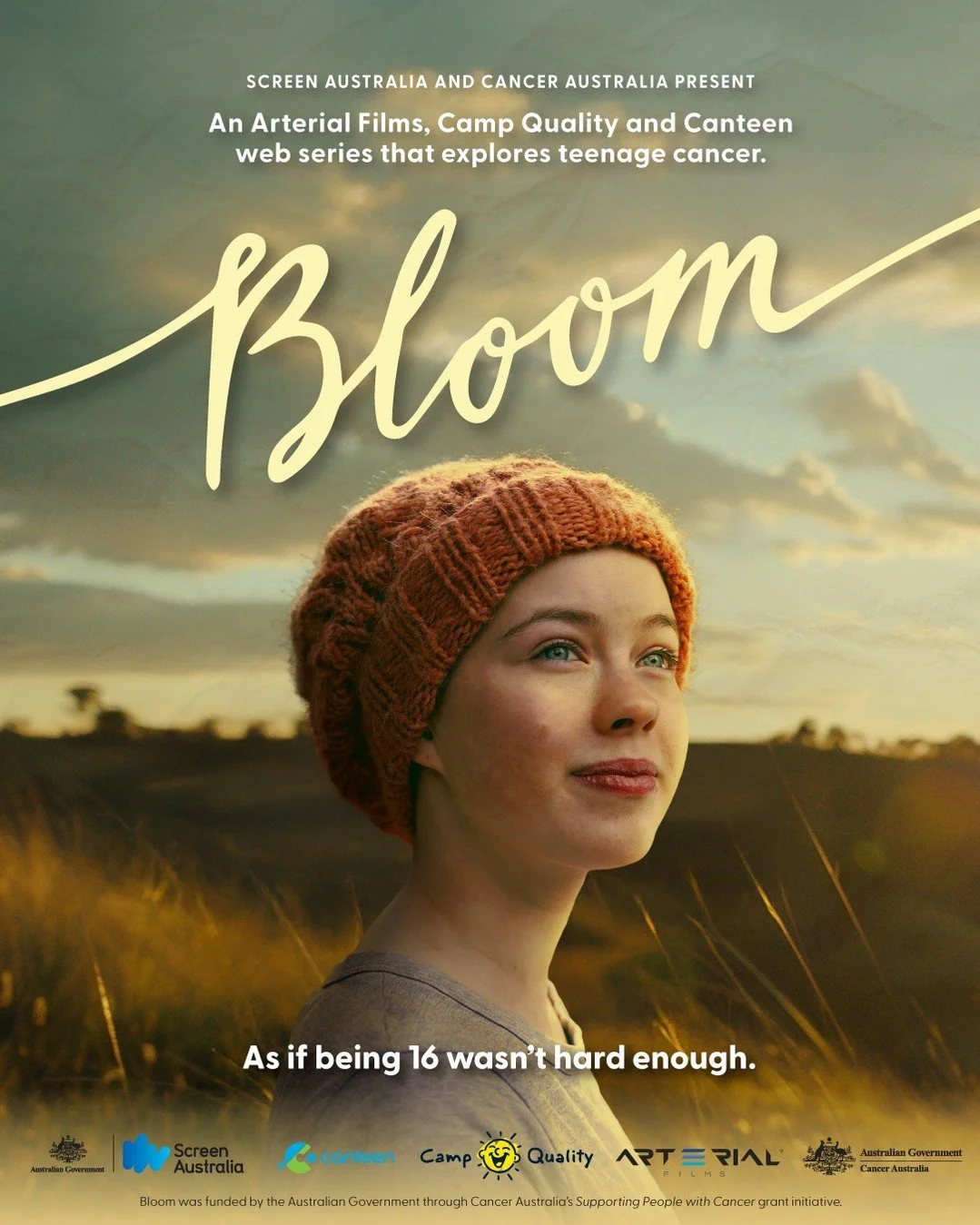 🌸 Bloom: A powerful new web series about teenage cancer 
 
Created by @camp_quality, Canteen and Arterial Films, with support from Screen Australia and Cancer Australia, Bloom fills the gap in cancer education for teens. 
 
Across five short episode
