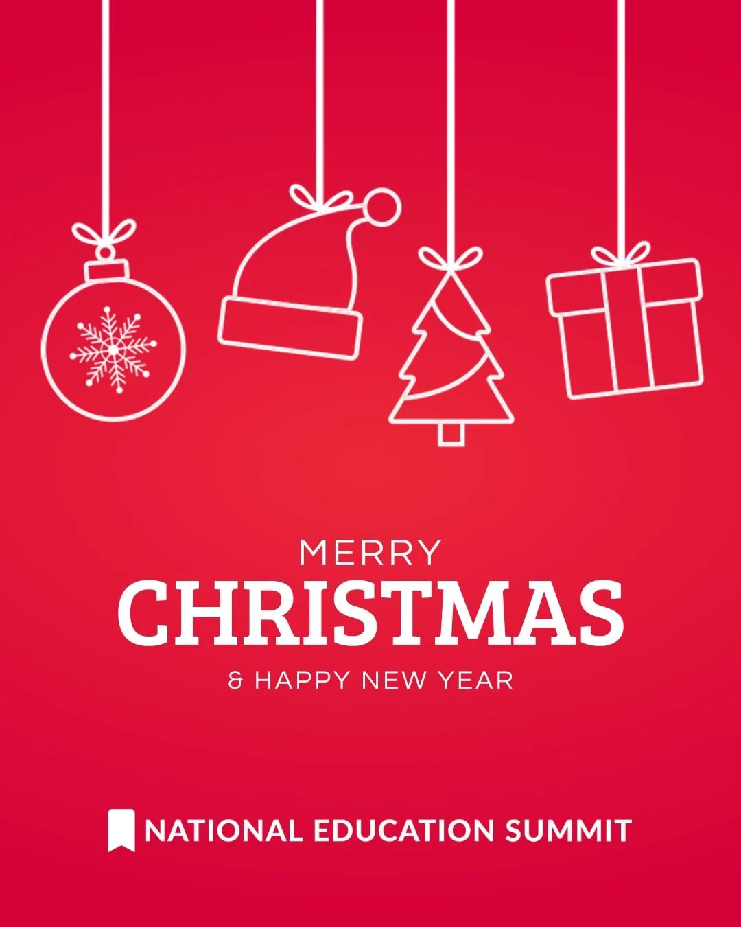 Merry Christmas and Happy New Year from the National Education Summit team! 🎄✨
To all the incredible teachers and educators&mdash;thank you for everything you&rsquo;ve given this year. We hope you&rsquo;re enjoying a well-deserved break and precious