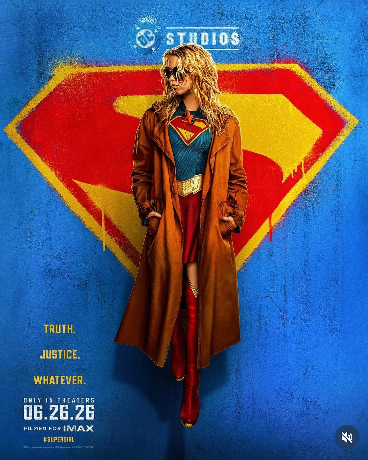 Truth. Justice. Whatever. #Supergirl lands in theaters and @IMAX June 26.