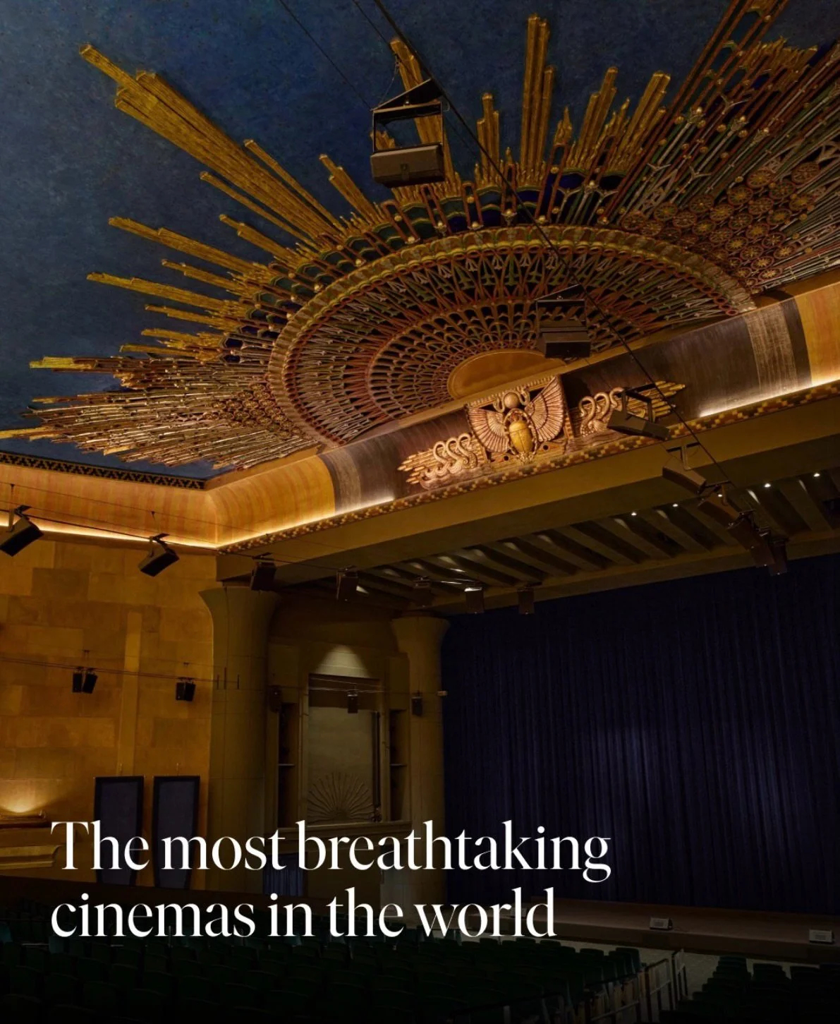 #TheaterThursday Want to watch an Oscar-winning film this weekend?
Why not visit one of the cinemas nominated by HTSI contributors as being the greatest in the world? From the kitsch @egyptianla in Los Angeles to the art deco @legrandrex in Paris, th