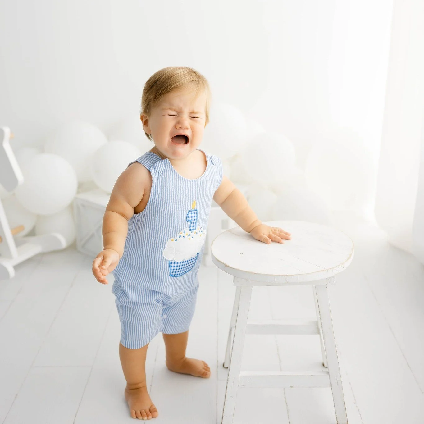 I mean, it just be like that sometimes. 🤷&zwj;♀️ 
.
.
.
.
#firstbirthdaysession #raleighbabyphotographer First Birthday Session Photoshoot