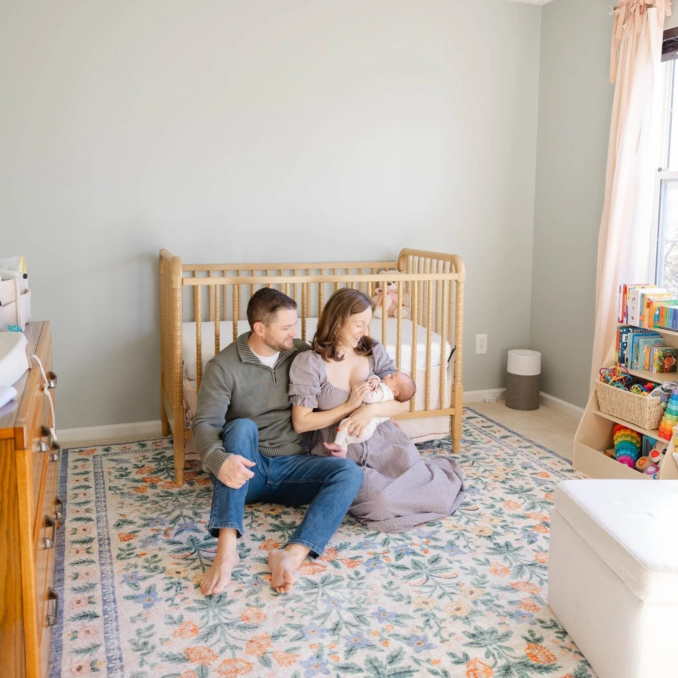 Planning a lifestyle newborn session? Don&rsquo;t skip the nursery.  You spent so much time dreaming, planning, and preparing this space.  Taking photos in there helps tell the story of all the anticipation before they arrived 🤍 No nursery? No probl