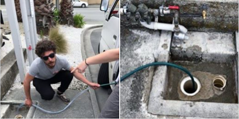GOOD NEWS. CAMPERVAN WASTE WATER - DUMP STATION. 