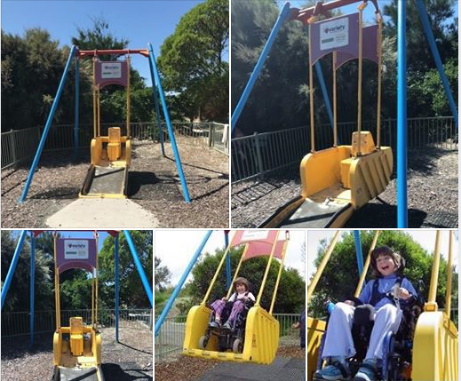 GOOD NEWS - UPDATE. WHEELCHAIR SWING WORKING AGAIN VERY VERY SOON.
