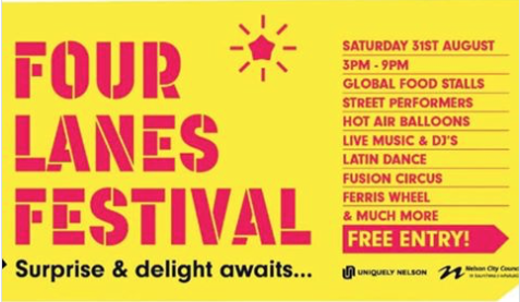 EXCITING NEWS - UPDATE - Four Lanes Festival. 