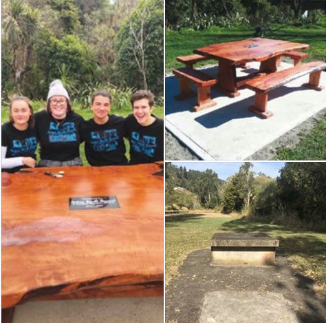 GOOD NEWS - UPDATE - PICNIC TABLE UPGRADED AT SUNDAY HOLE. 