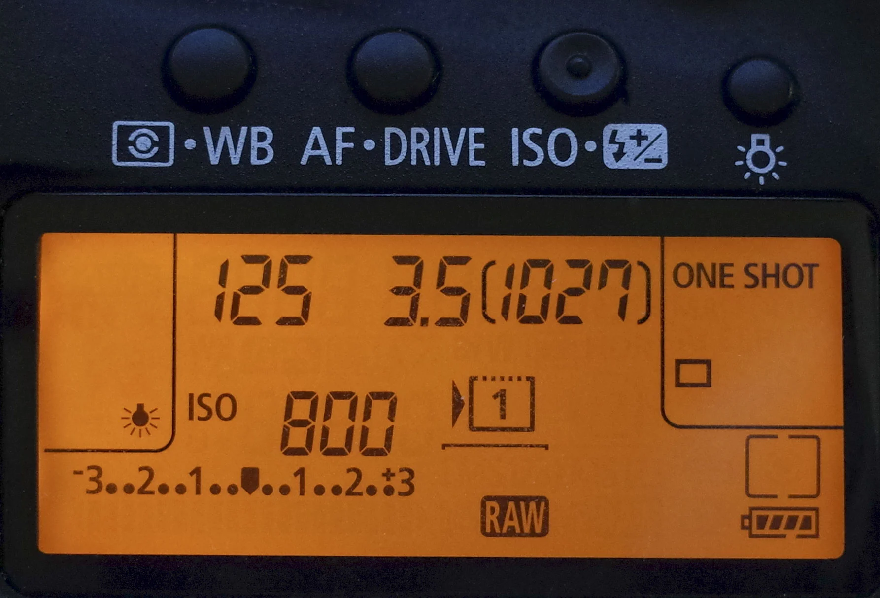 DSLR camera’s LCD panel can quickly give you information about the settings you are using