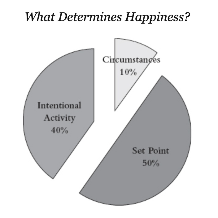 Lyubomirsky Happiness Pie Chart