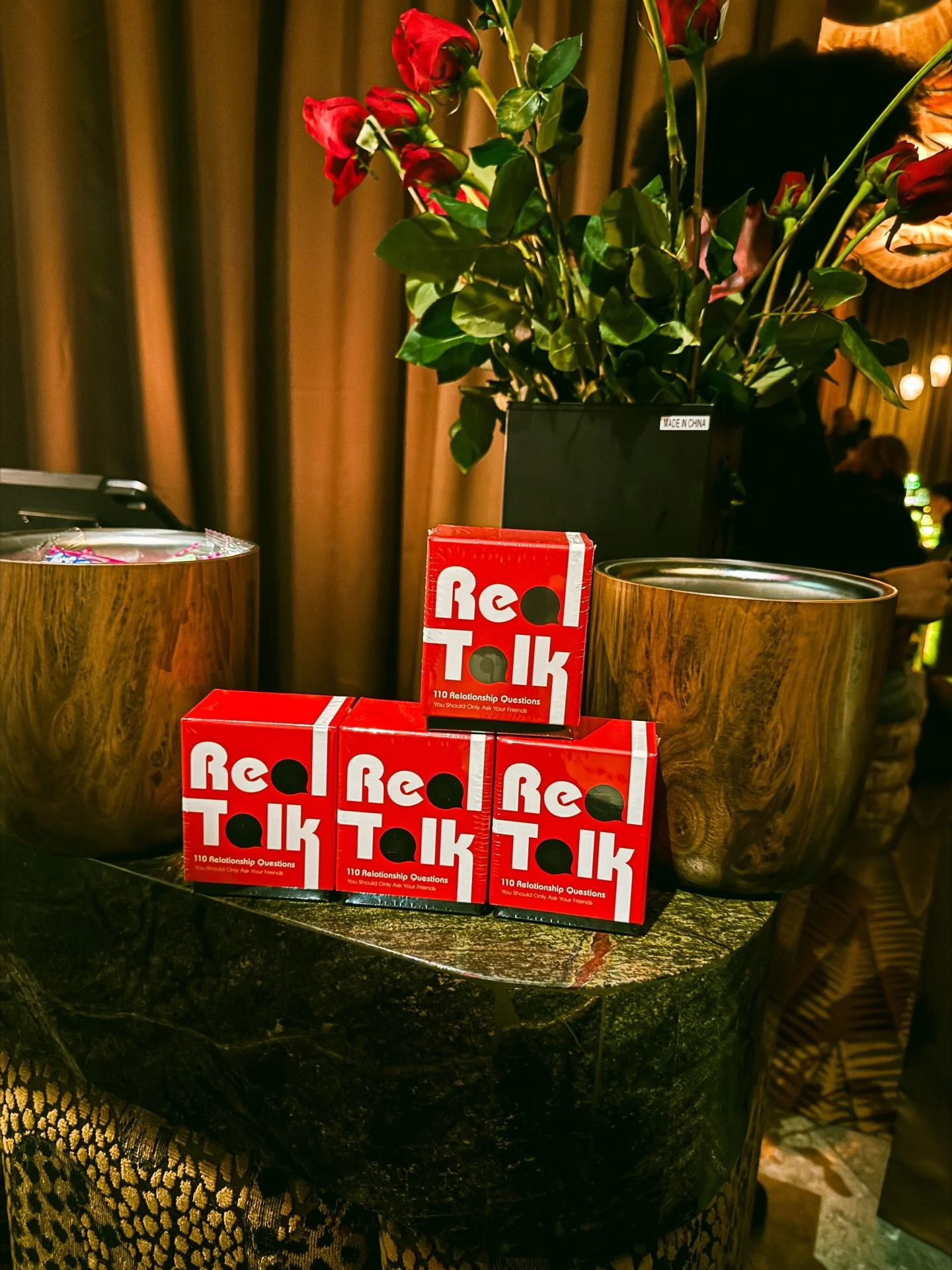 Wow, what a night! Huge thank you to Nikki &amp; the amazing staff at @goodlovelounge for letting the &ldquo;Real Talk&rdquo; Cuff cards be the highlight of the night at their Valentine&rsquo;s Day event!