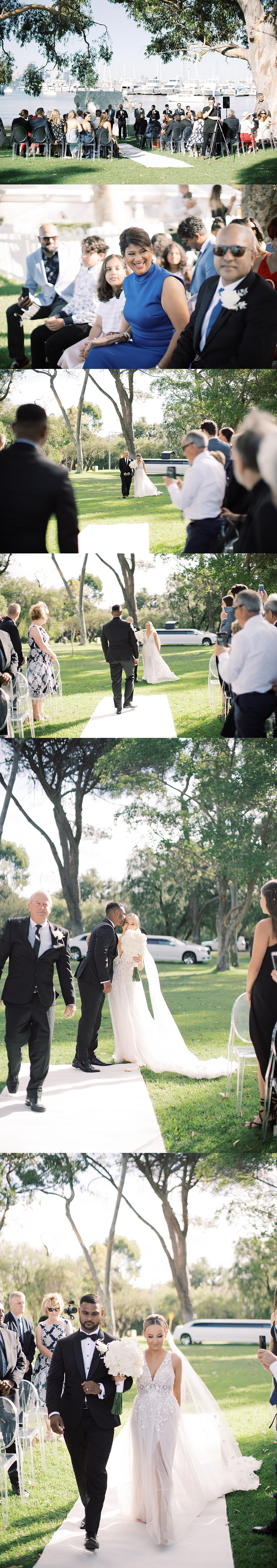 Matilda bay marquee wedding