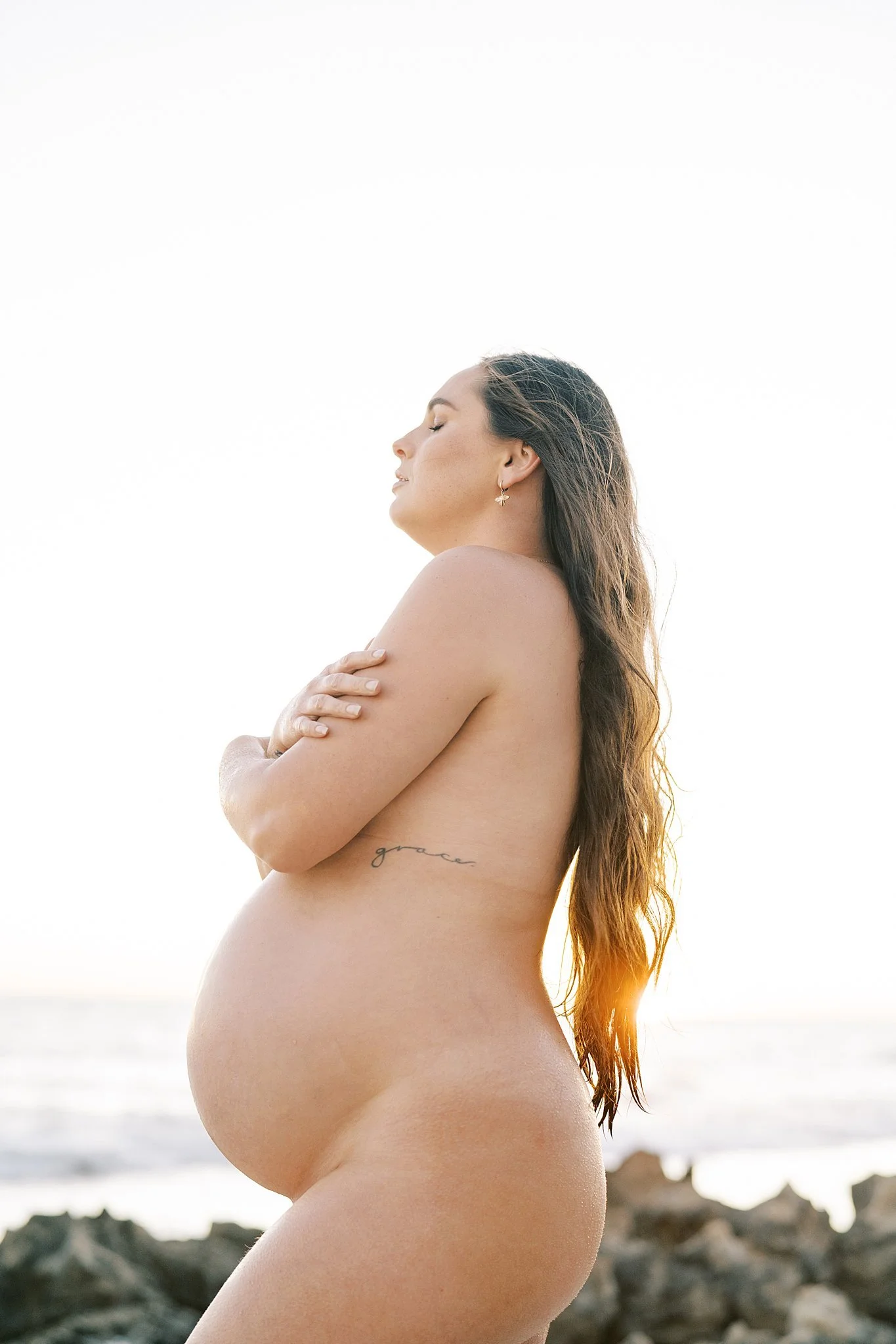 Perth beach pregnancy photography