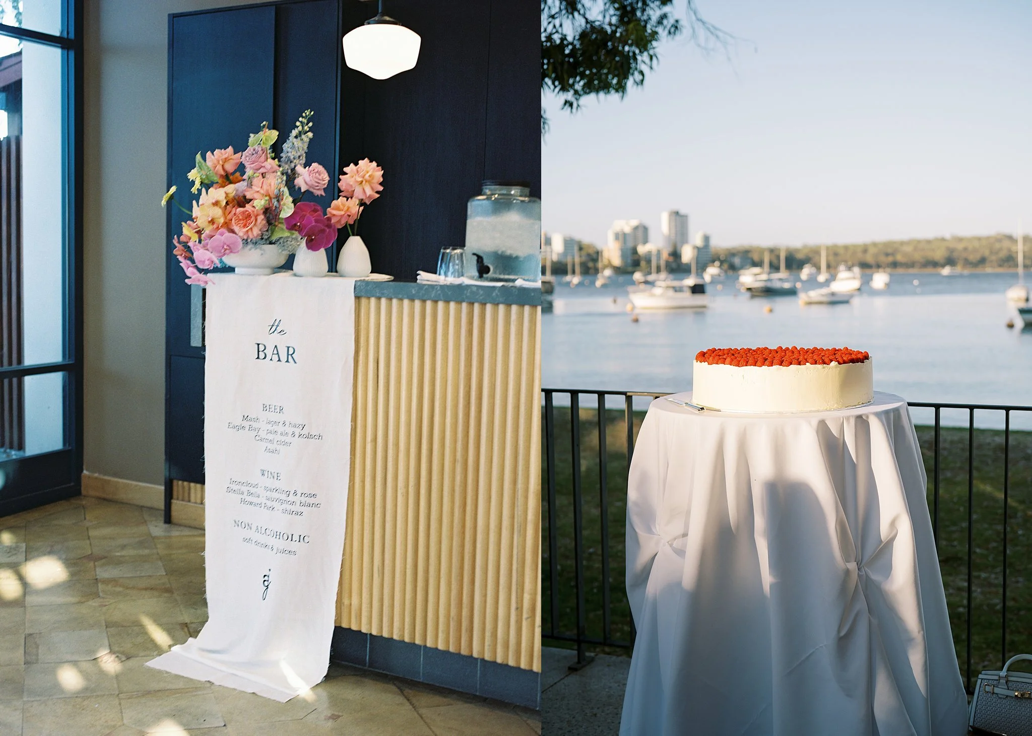 Matilda bay wedding reception
