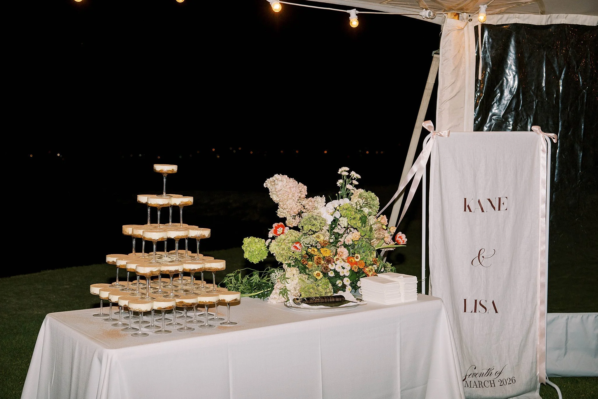 Tiramisu wedding cake in Perth 