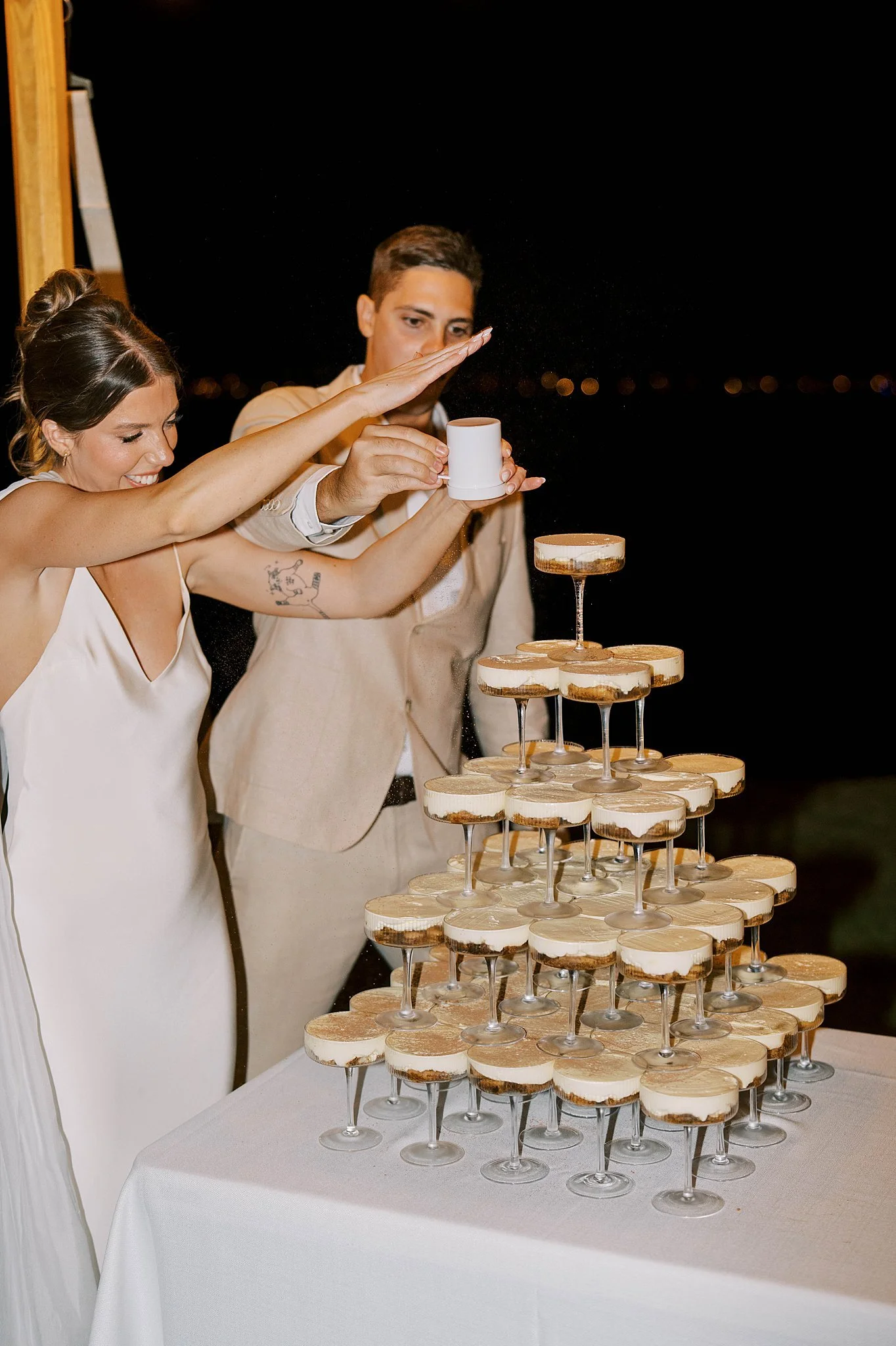 Tiramisu wedding cake in Perth 