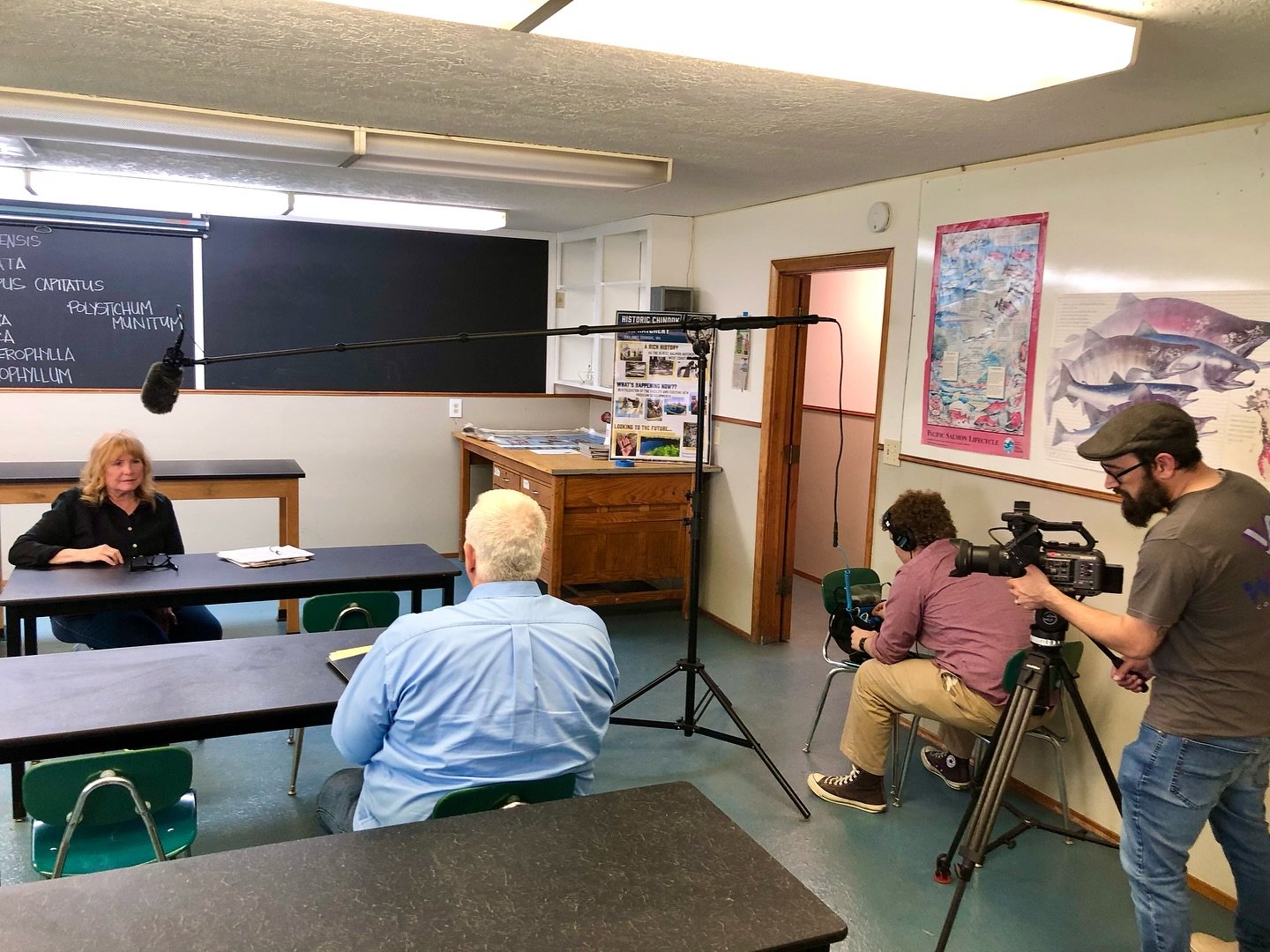 Today, I was honored to do some filming with Kenneth Johnson CEO of Wahkiakum West who is creating shows about our local community. Today, he visited with me at @chinookhatchery (Sea Resources) discussing a bit about the vast history of our hatchery 