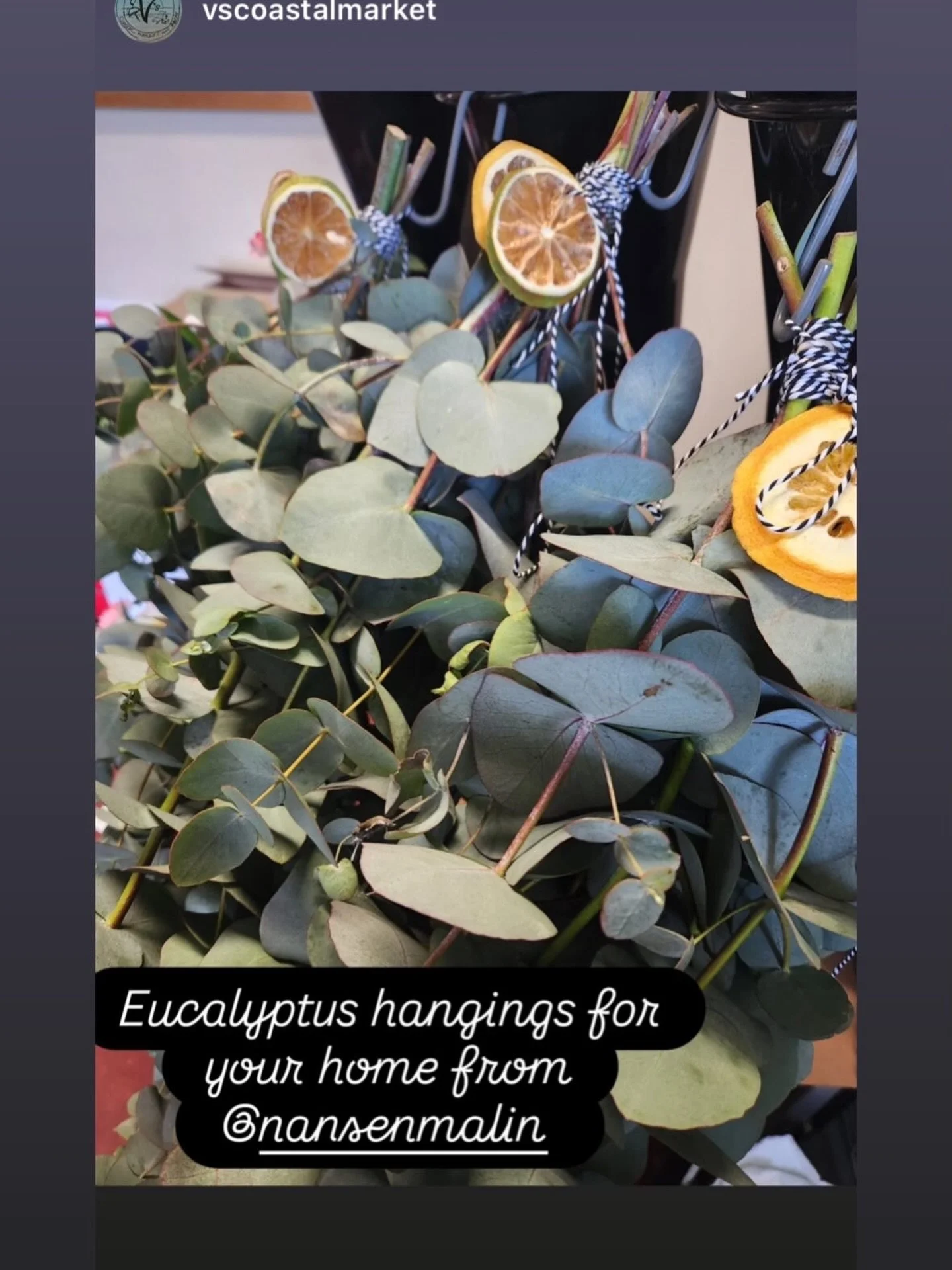 I dropped off some sweet eucalyptus shower/bath bouquets at @vscoastalmarket ! Treat yourself! #selfcare