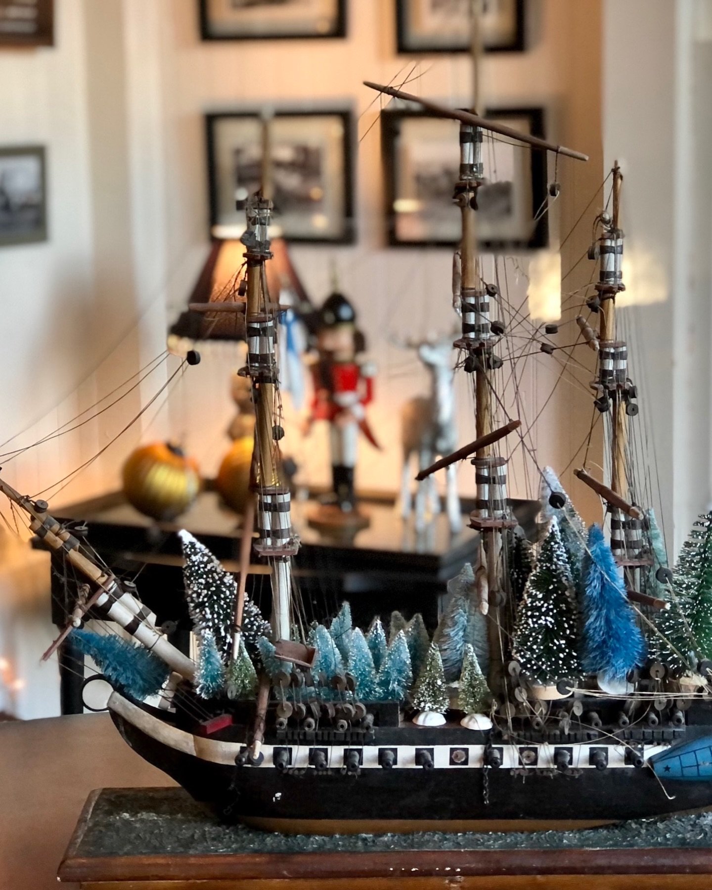 My tribute to the Rouse Simmons! The 3 masted schooner was delivering Christmas Trees from northern Michigan to Chicago. It sunk in 1912 from violent storm on Lake Michigan. I have been fascinated with the story since a young girl. There are plays an