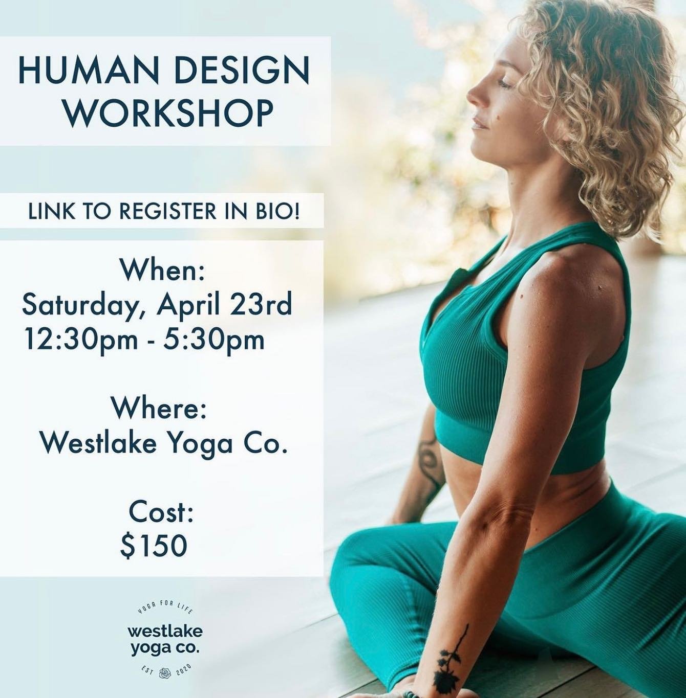Some wonderful news for your Wednesday! @asanista will be in Westlake Village California hosting a Human Design Live Workshop Saturday,
April 23rd from 12:30-5:30pm at @westlakeyoga_co
and would love to see your faces!
In this informative 5 hour, in-