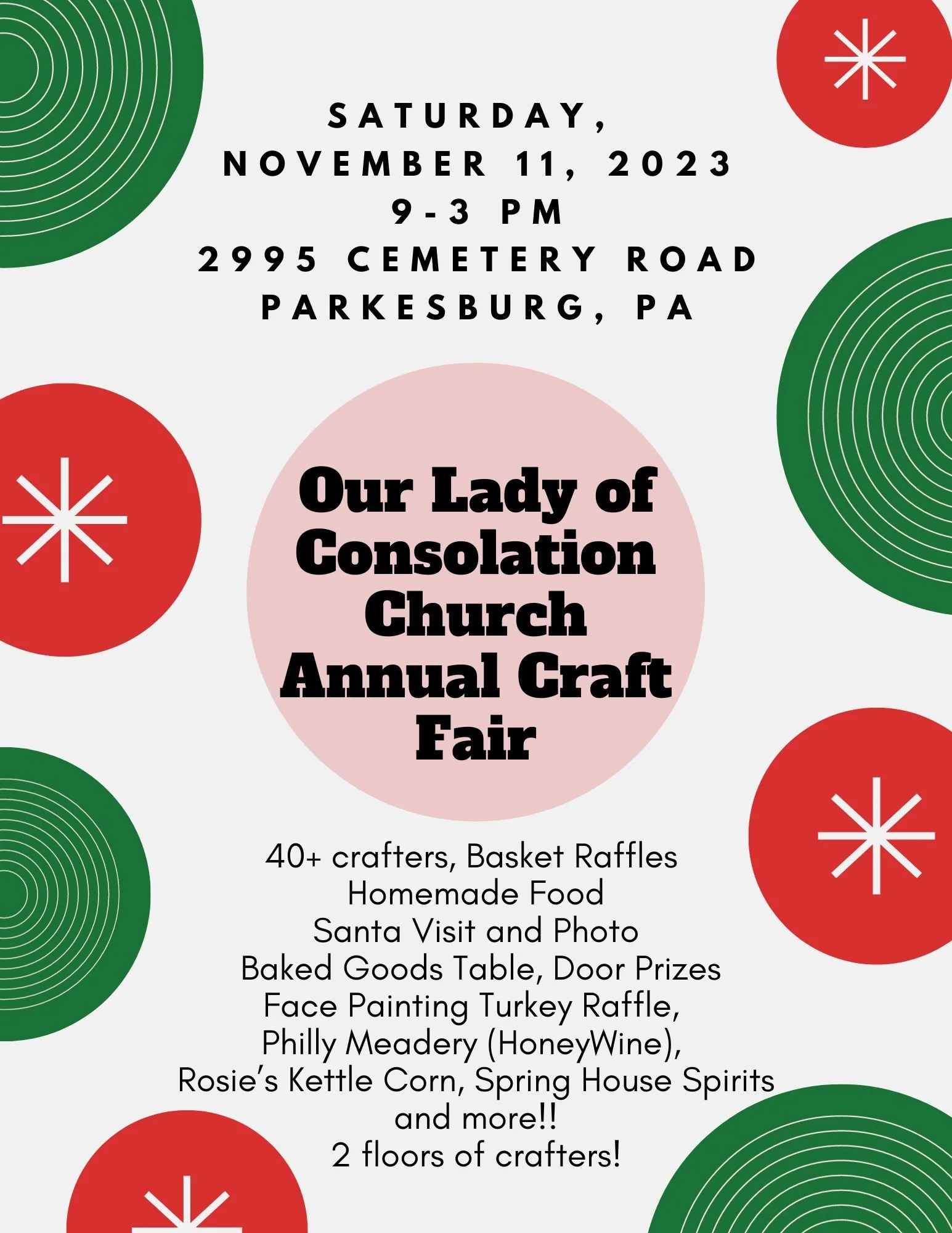 Our Lady of Consolation - Craft Fair 2023