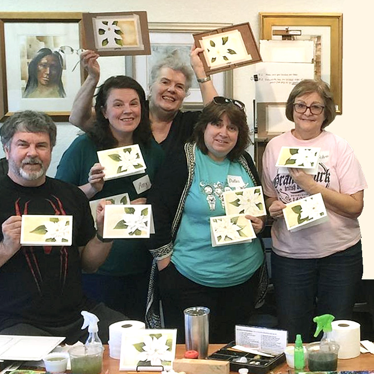 Watercolor classes are fun!