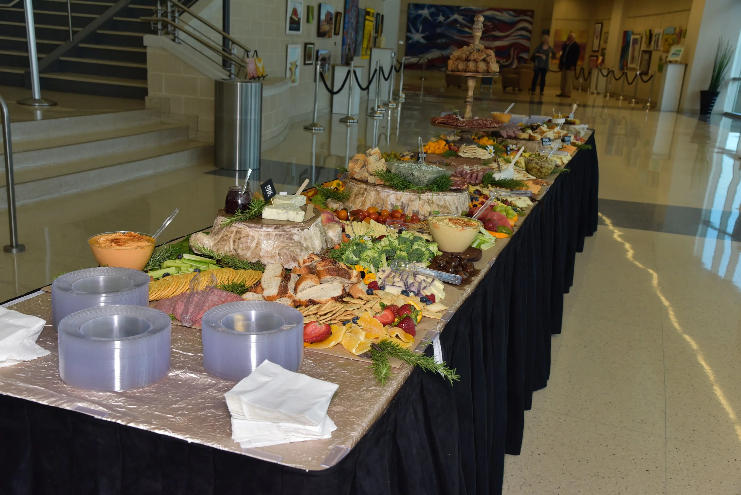 Inspirations Catering provided the charcuterie table to the delight of all participants.